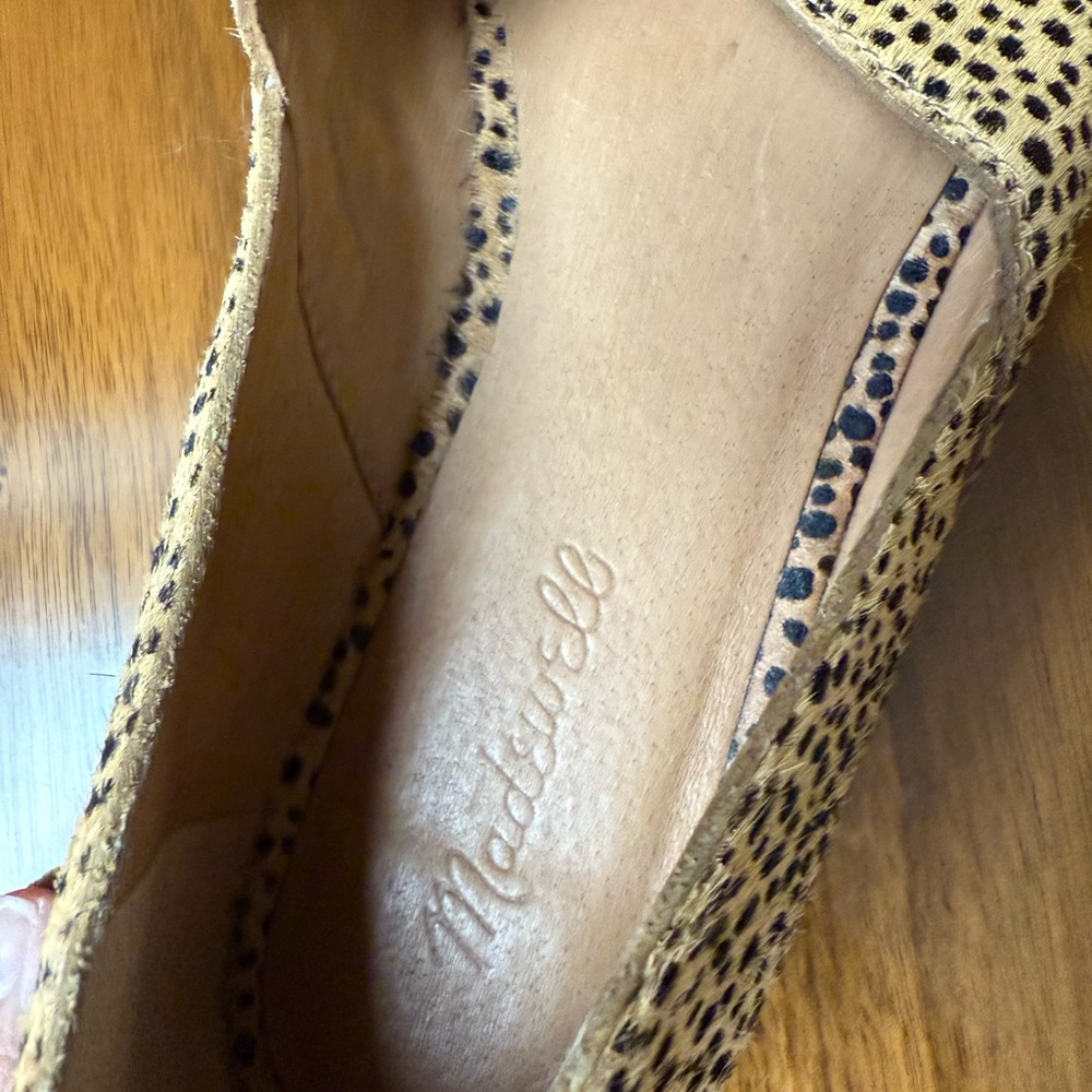 Madewell Tan and Black Spotted Flats - Picture 4 of 4
